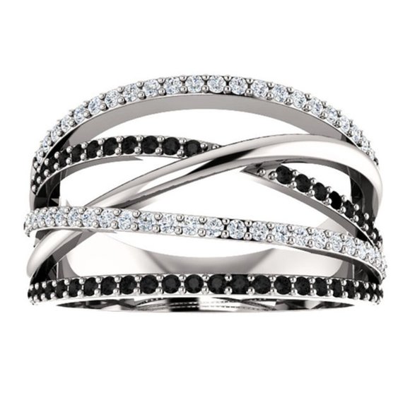 Tuxedo Half Infinity Band - Picture 2 of 4